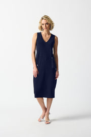 Silky Knit Cocoon Dress with Pockets