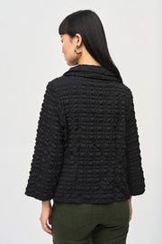 Bubble Woven Cropped Jacket