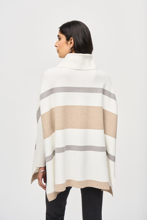 Jacquard Sweater Knit Poncho