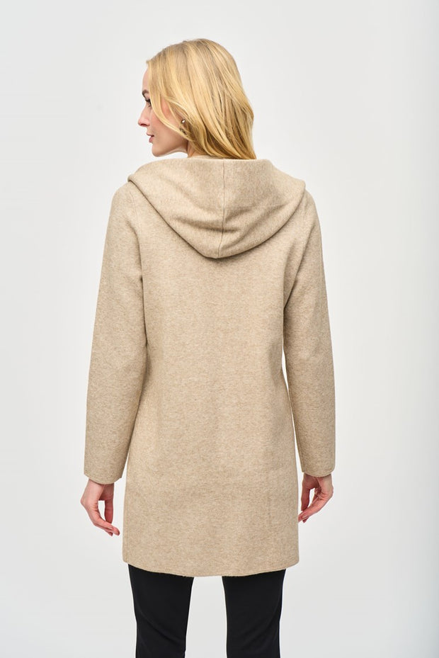 Sweater Knit Hooded Cover-Up