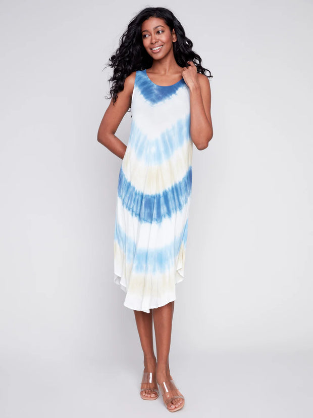 Sleeveless Printed Rayon Dress