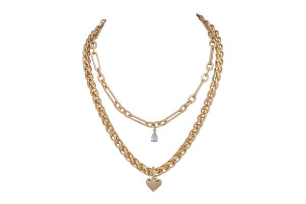 Rope with Heart Necklace-Watch Us Women Oakville