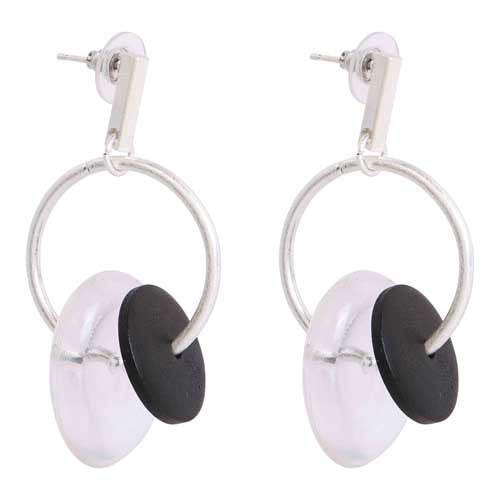 Black & Clear Earrings