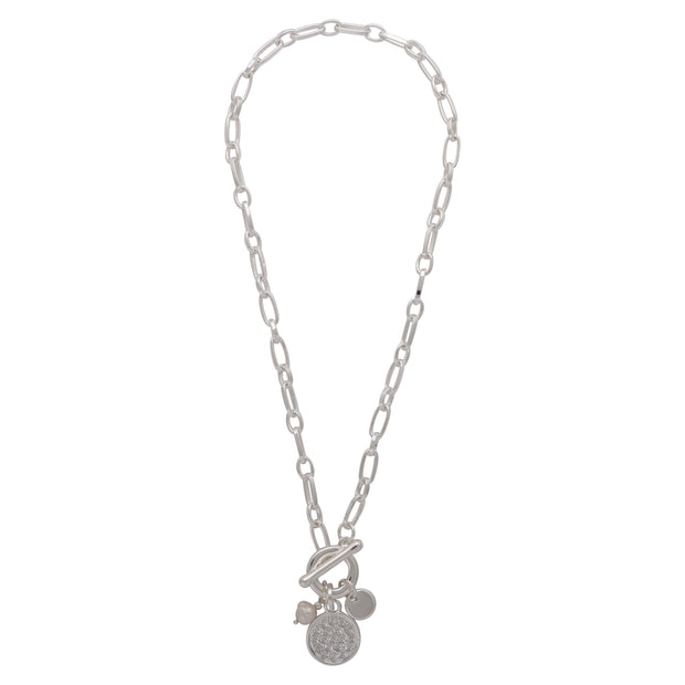 Toggle Chain w/Coin Necklace-Watch Us Women Oakville