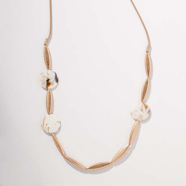 Marble Discs Necklace