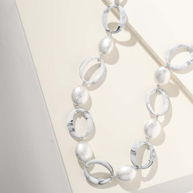 Marble Ovals Necklace