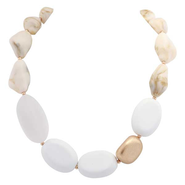 MERX Necklace Wood & Stone