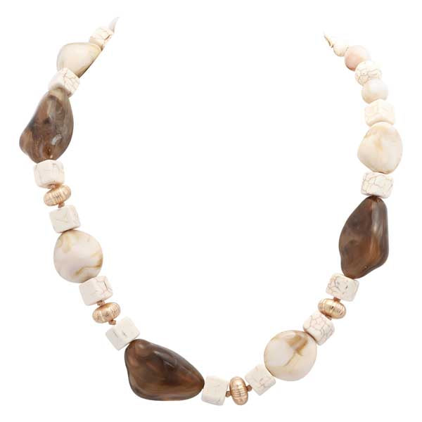 Stone & Bead Necklace
