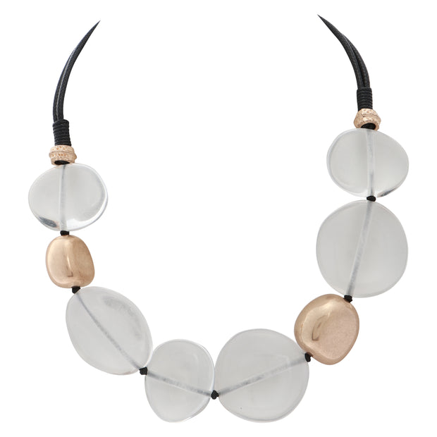 Necklace Clear Multi Bead