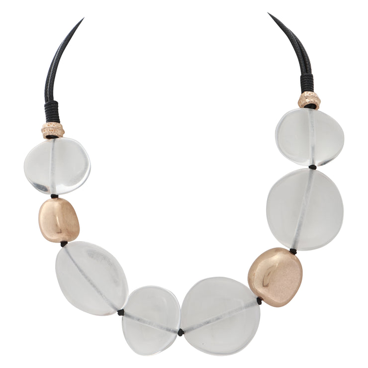 Necklace Clear Multi Bead
