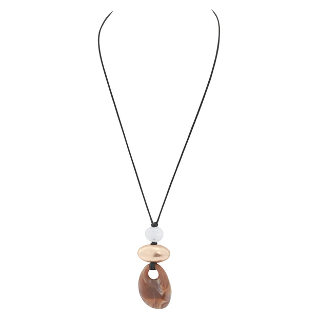 3 Bead Pendant Necklace