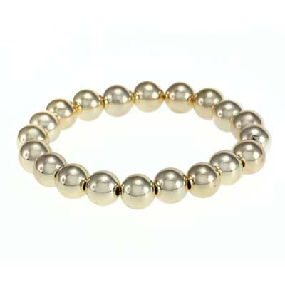 Gold 10mm Ball Bracelet