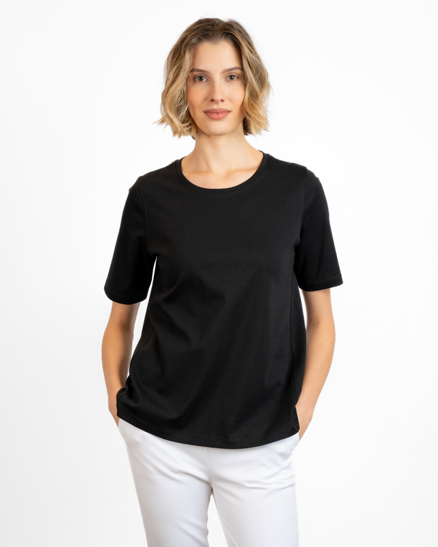 Solid Elbow Sleeve T-Shirt