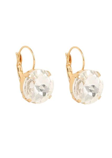 MERX Earrings Round Crystals-Watch Us Women Oakville