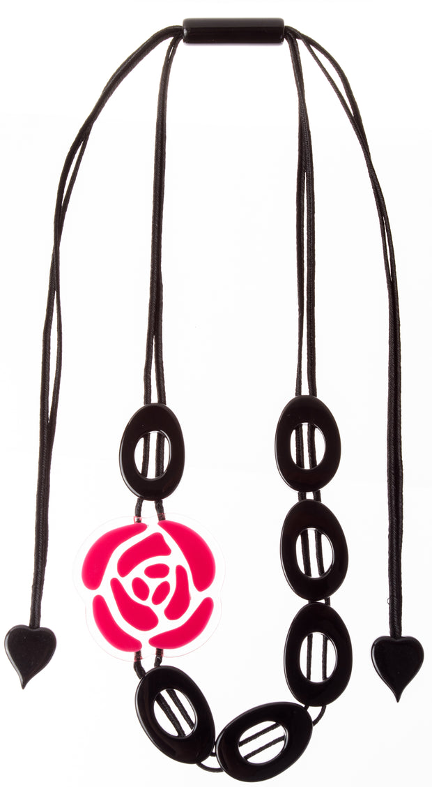 Roselyn Small Rose Necklace