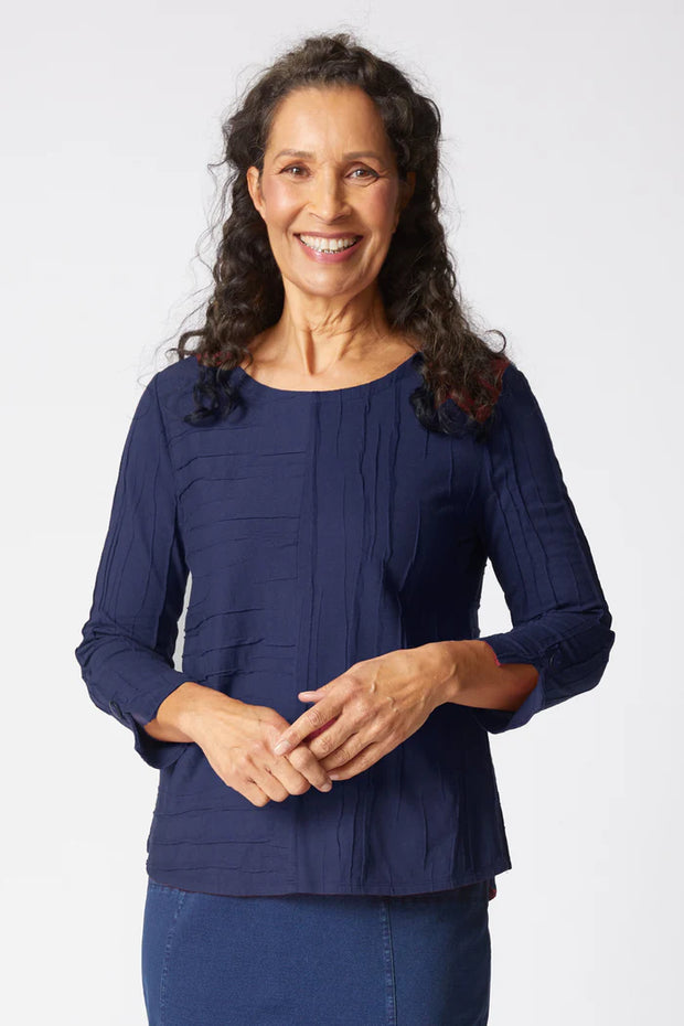 Steady Stream Button Back Pullover