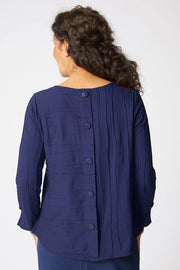 Steady Stream Button Back Pullover