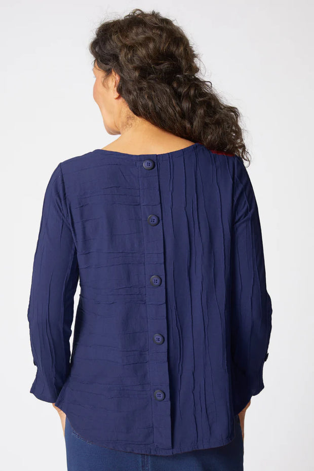 Steady Stream Button Back Pullover