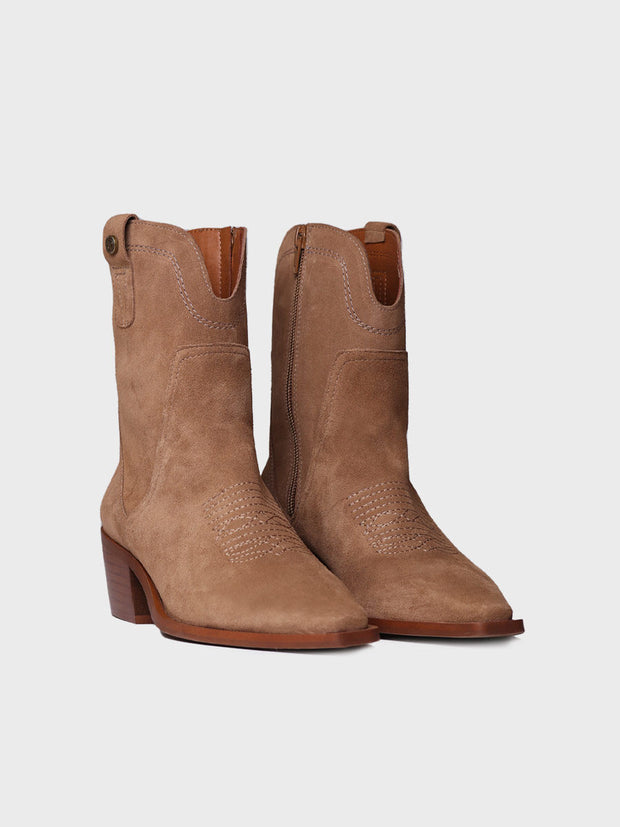 Irene Suede Western Boot