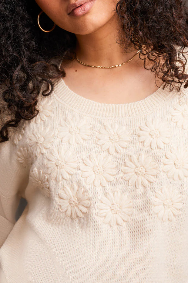 Floral Embroidered Sweater