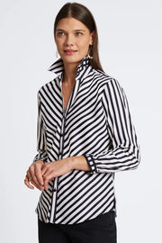 Mary Stripe No Iron Shirt