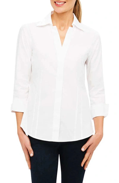 Taylor No Iron Pinpoint 3/4 Sleeve Shirt