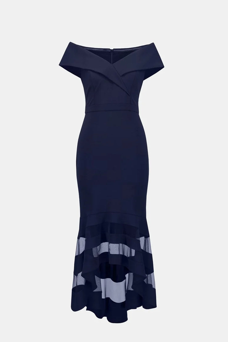 Scuba Crepe Trumpet Dress