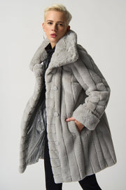 Faux Fur Reversible Puffer Coat
