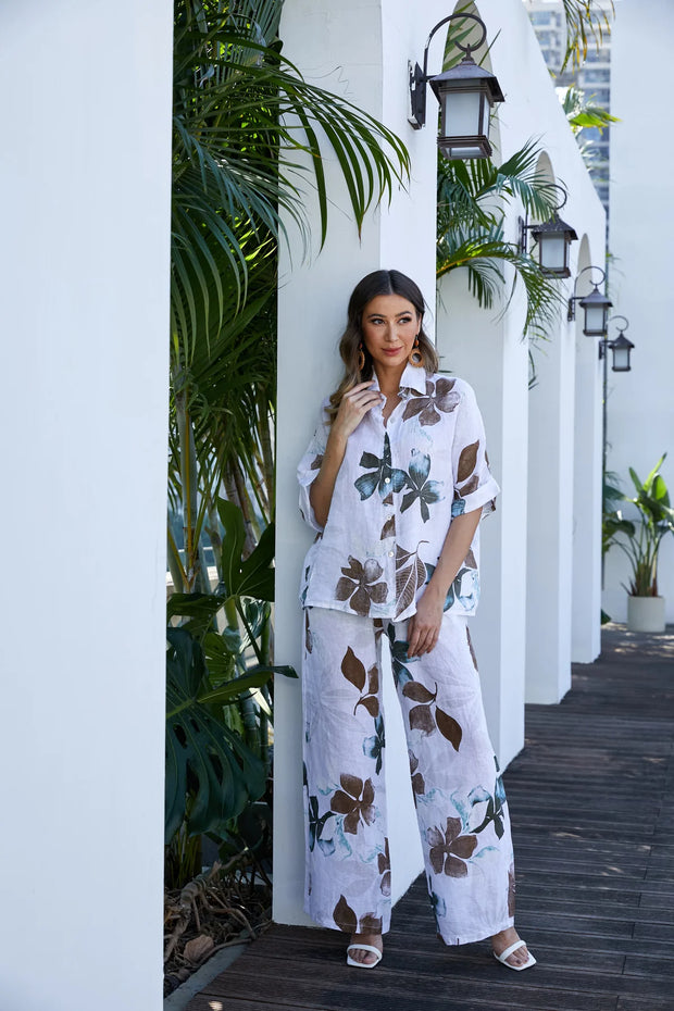 Pia's Printed Linen Pant