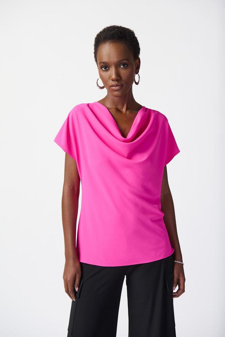 ゆか Woven Cowl Neck Top – Watch Us Women Oakville