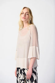 Mesh And Silky Knit Two Piece Top-Watch Us Women Oakville