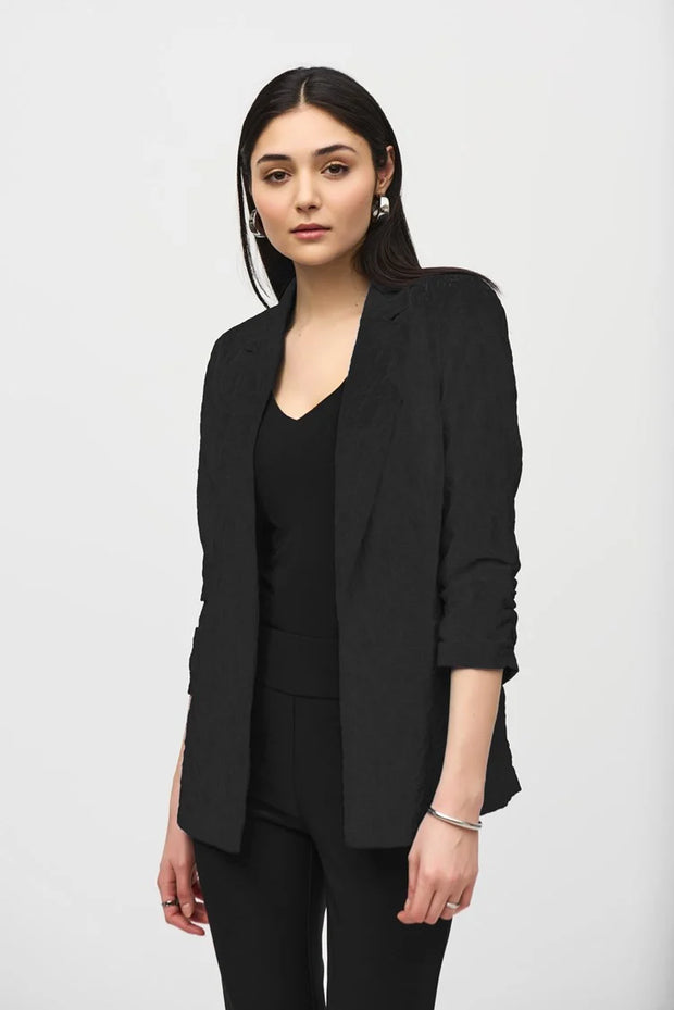 Woven Jacquard Boxy Blazer