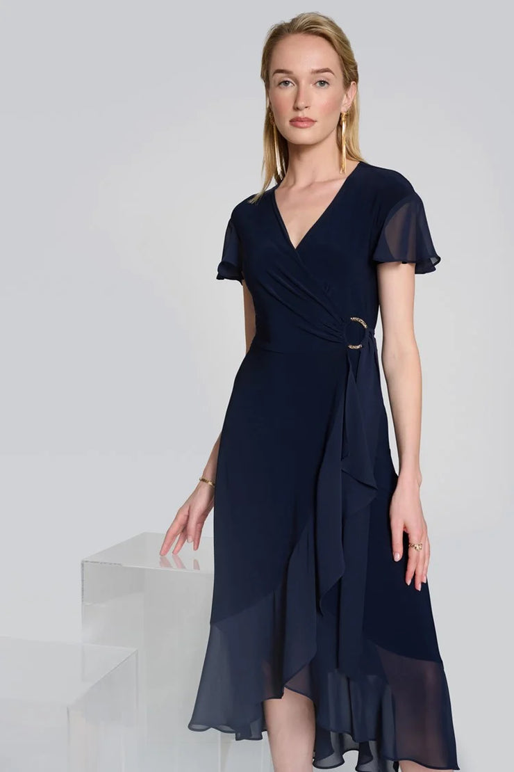 jr dress flutter sleeve wrap-Silky Knit and Chiffon Flowy Wrap Dress-Watch Us Women Oakville jr dress flutter sleeve wrap-Silky Knit and Chiffon Flowy Wrap Dress-Watch Us Women Oakville