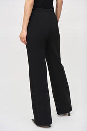 Heavy Knit Wide-Leg Pull-On Pants