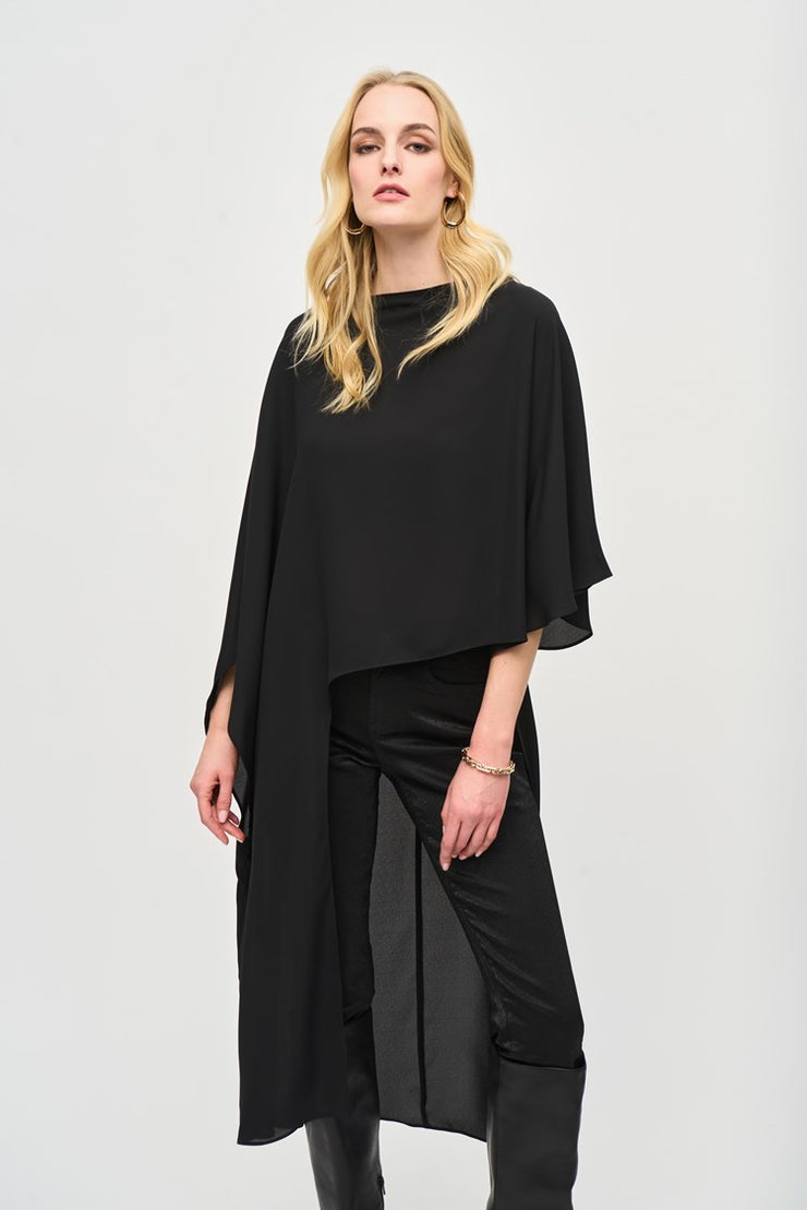 Georgette Asymmetrical High-Low Top