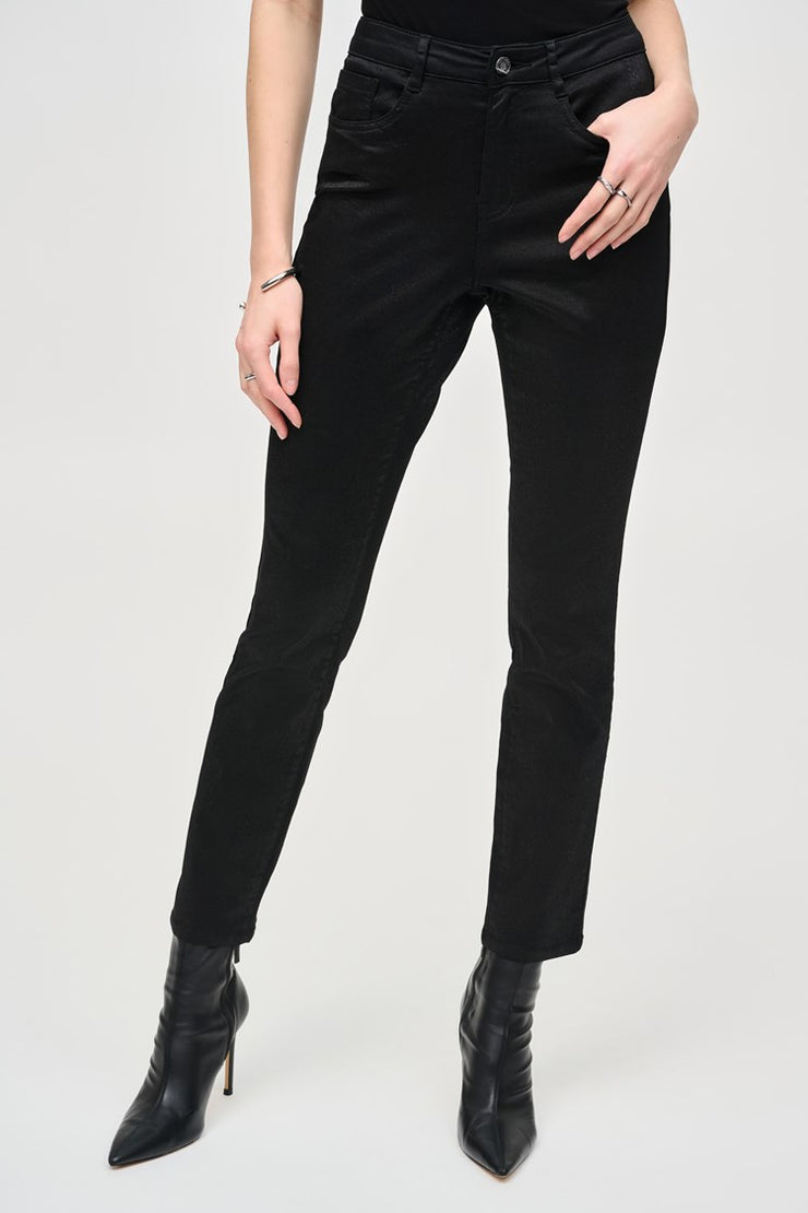 Classic Slim Foiled Print Denim Pant