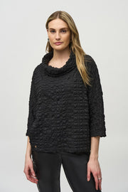 Woven Jacquard Boxy Top