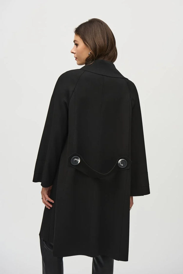 Scuba Jersey Shawl Collar Coat