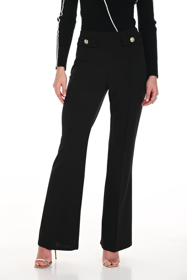 Front Seam Flare Trousers