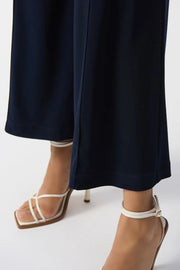 Silky Knit Pull-On Wide-Leg Pants