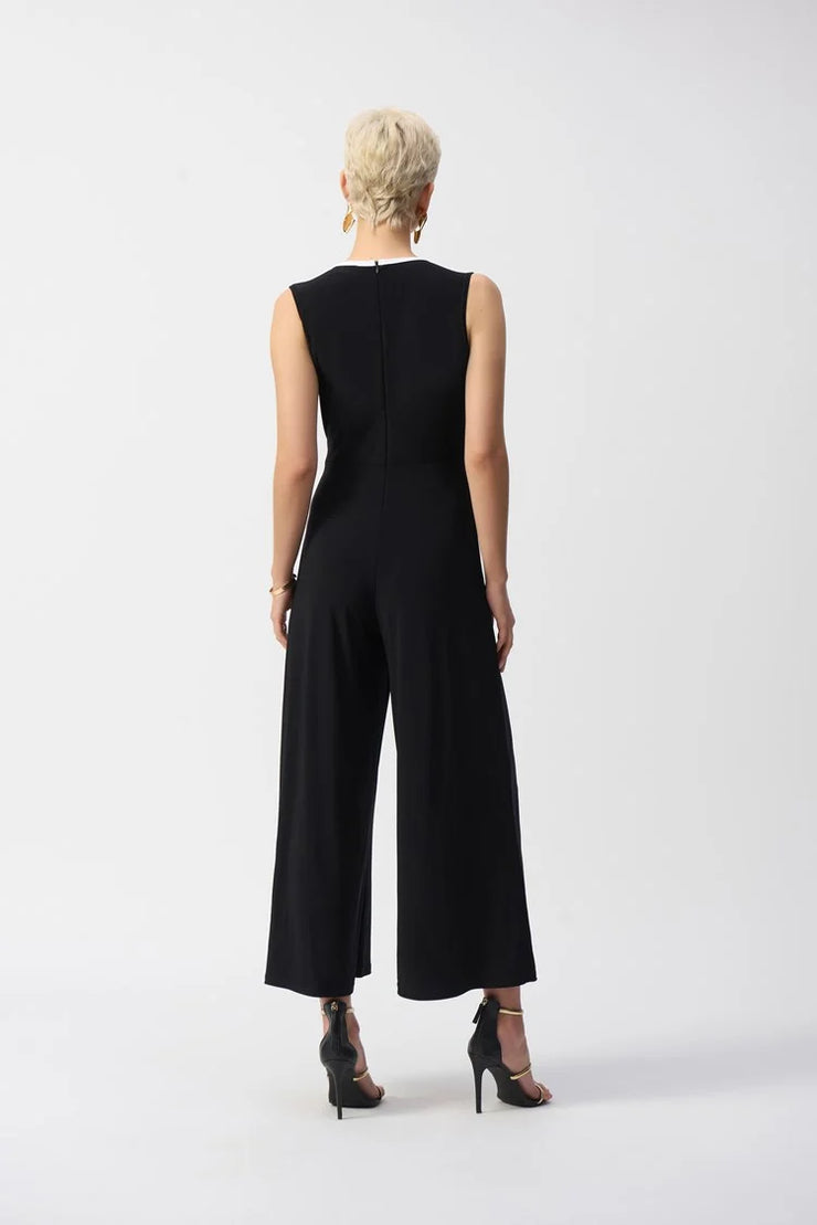 Silky Knit Sleeveless Culotte Jumpsuit