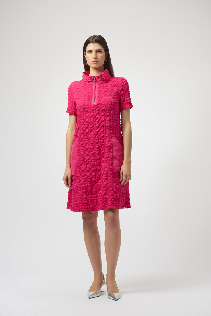 Bubble Jacquard A-Line Dress