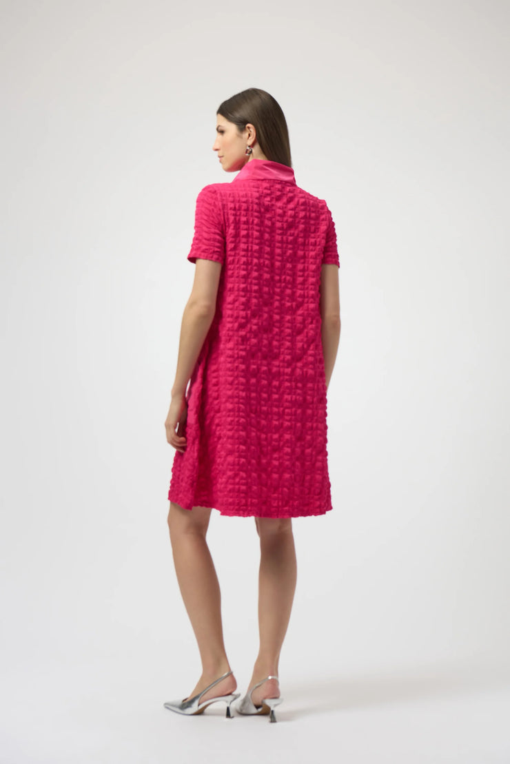 Bubble Jacquard A-Line Dress