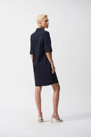 Stretch Poplin Trapeze Dress