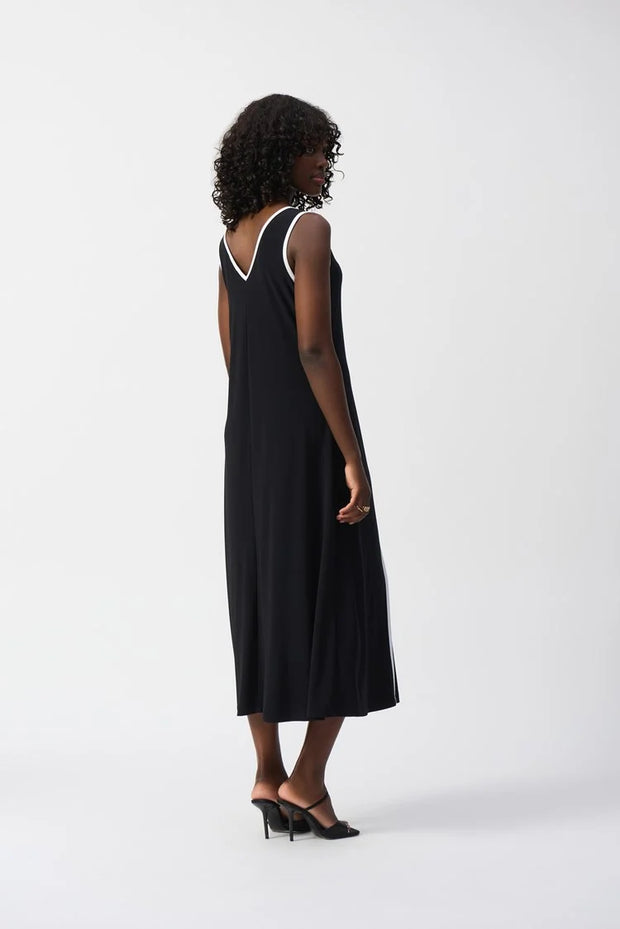 Silky Knit Sleeveless A-Line Dress