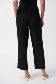 Seersucker Wide Leg Pull-On Pants