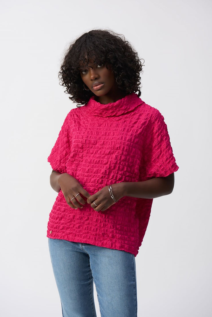 Bubble Jacquard Boxy Top