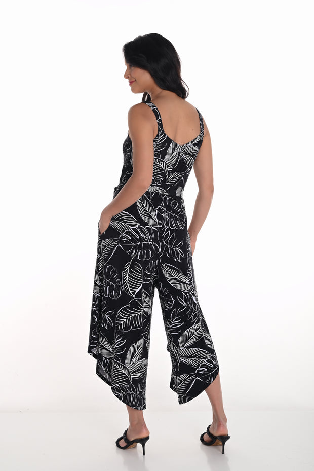 Leaf Print Jumpsuit