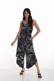 Leaf Print Jumpsuit