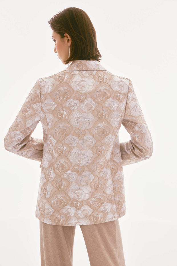 Signature | Brocade Floral Print Blazer